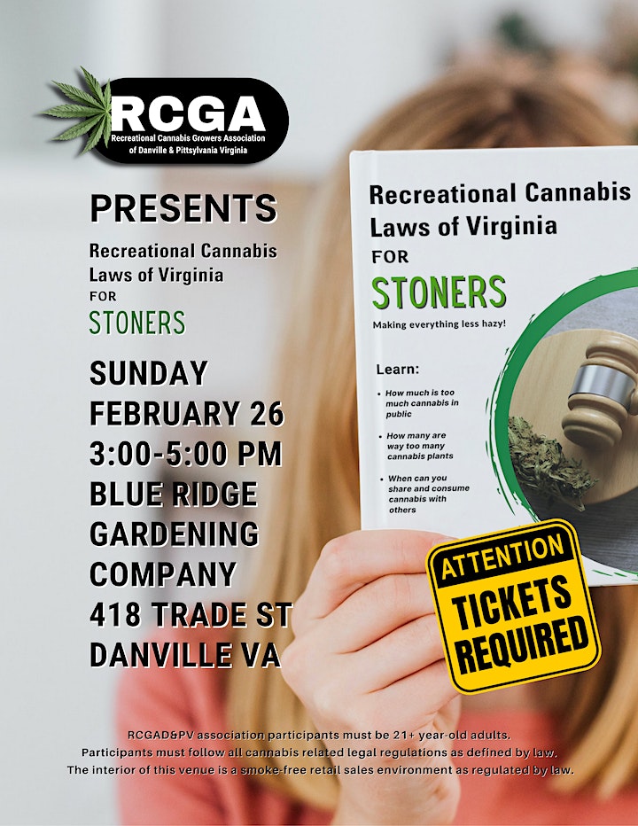 Recreational Cannabis Growers Association Meet up Blue Ridge Gardening Co2