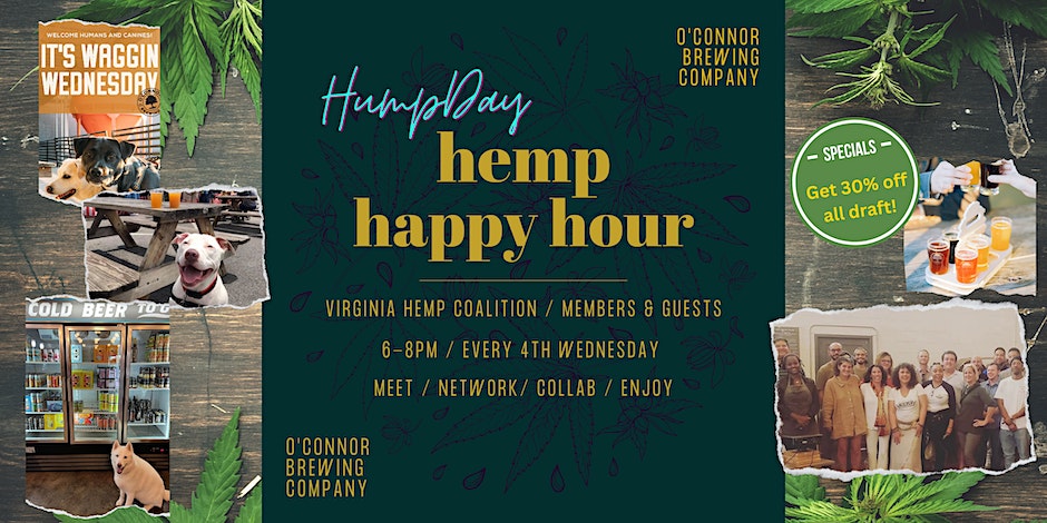 “HumpDay Hemp Happy Hour” (bonus: it’s also “Waggin’ Wednesday” @OBC!)