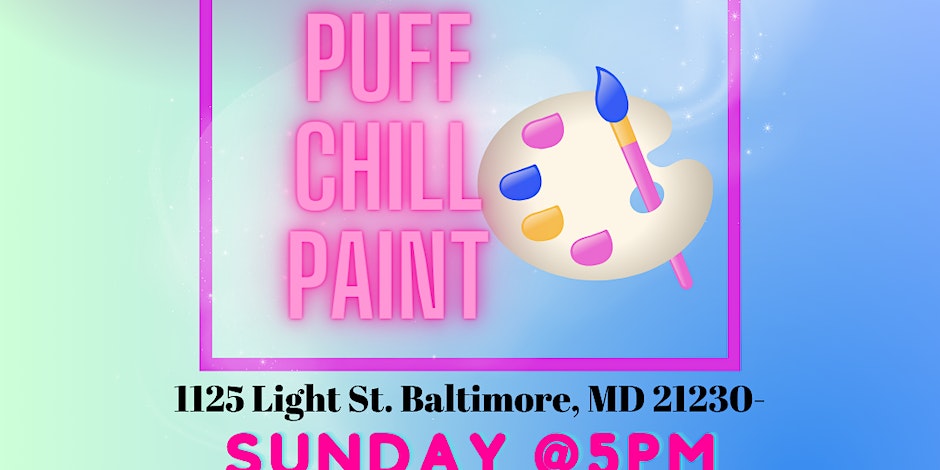 Puff Chill Paint Sunday By The Pink Art Gallery