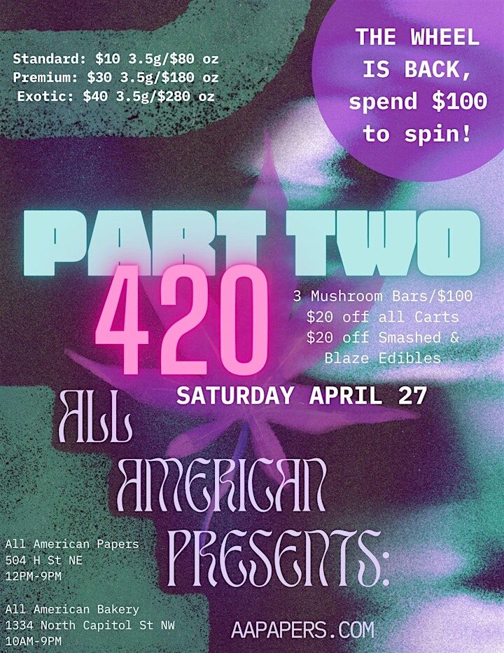 420 Part Two at All American This Saturday 427 2